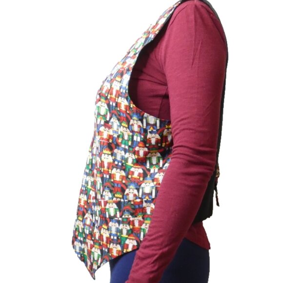 Nutcracker Vest Size L/XL Womens Sleeveless OOAK Christmas Holidays Festive - Picture 4 of 9